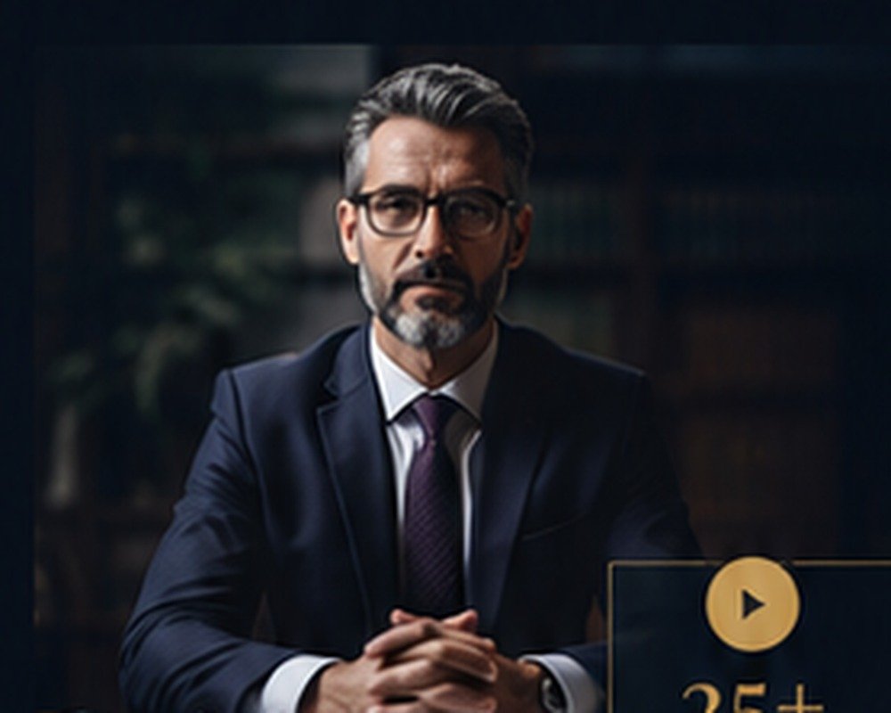 Senior lawyer in a professional office